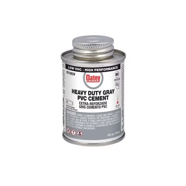 Gray Cement For PVC 4 oz, Oatey, Mfr#: 31093V